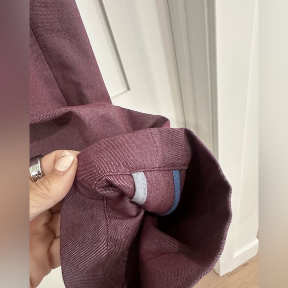 Ted Baker Bordeaux Chino trousers Pants Size 34R unaltered like new - Picture 4 of 12